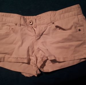 White jean shorts